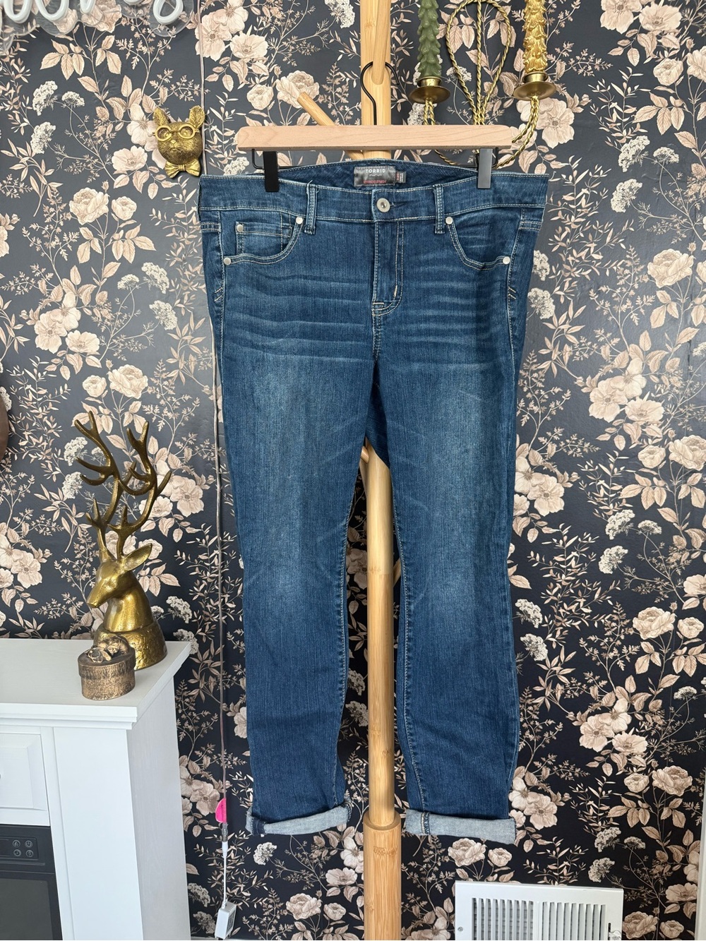 torrid Dark Blue Boyfriend Jeans